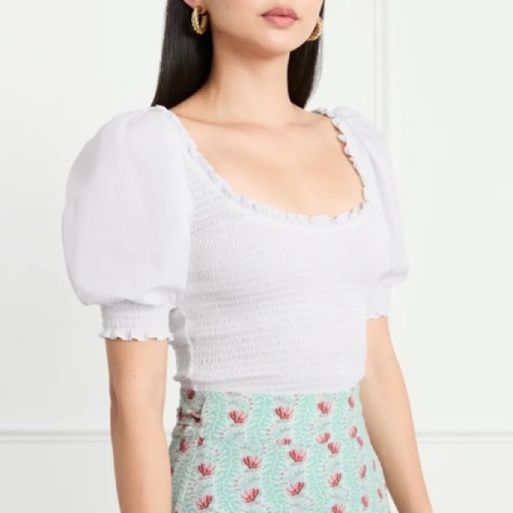 BNWT Hill House Cotton The Aiko Nap Top in White